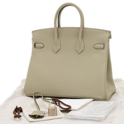 バーキン25 トゴ セージ シルバー金具 Z刻印 ハンドバッグ