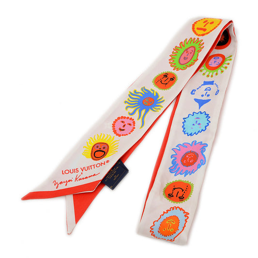 バンドーBB スカーフ 草間彌生 YK×フェイス マルチカラー シルク M78312 スカーフ