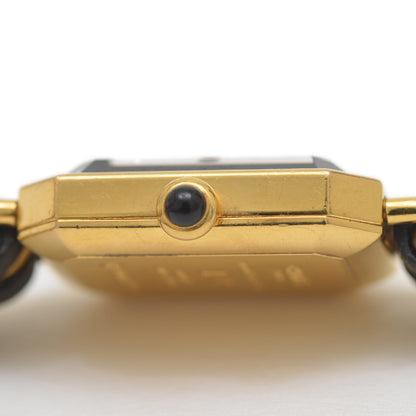 プルミエール レディース 黒文字盤 GP クォーツ H0001 Lサイズ 腕時計