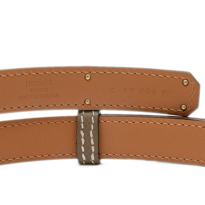 ケリーベルト 18 エプソン エトゥープ ローズゴールド金具 K刻印 ベルト