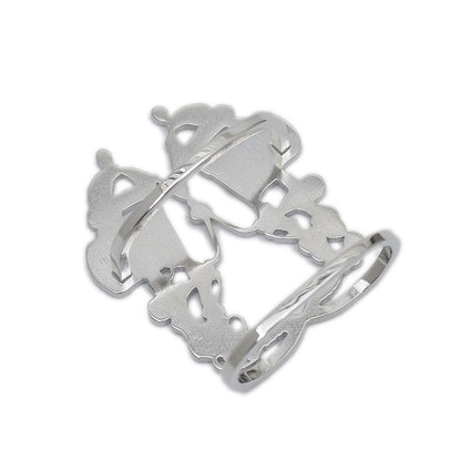 スカーフリング ブリッドドゥガラ シルバー カレ70用 スカーフリング