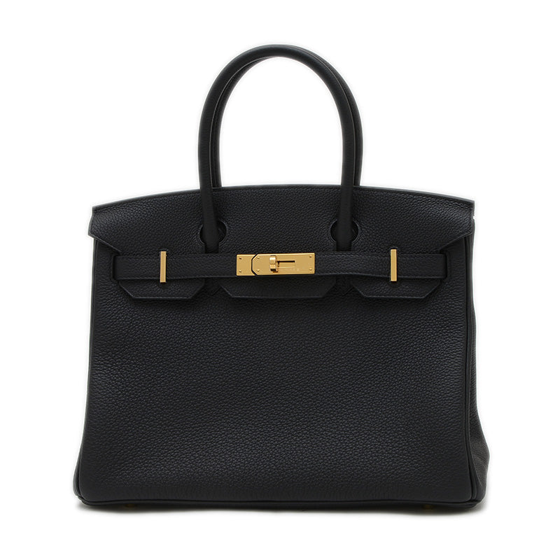 バーキン30 トゴ ブラック ゴールド金具 K刻印 ハンドバッグ