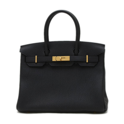 バーキン30 トゴ ブラック ゴールド金具 K刻印 ハンドバッグ