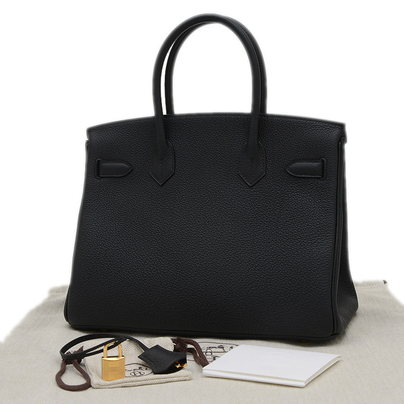 バーキン30 トゴ ブラック ゴールド金具 K刻印 ハンドバッグ