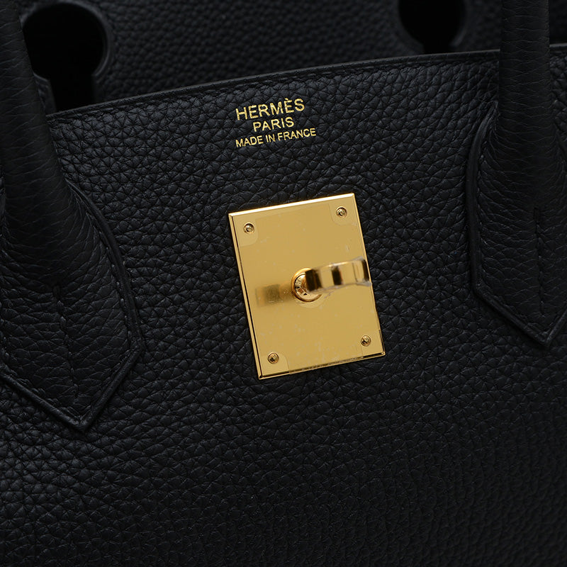 バーキン30 トゴ ブラック ゴールド金具 K刻印 ハンドバッグ