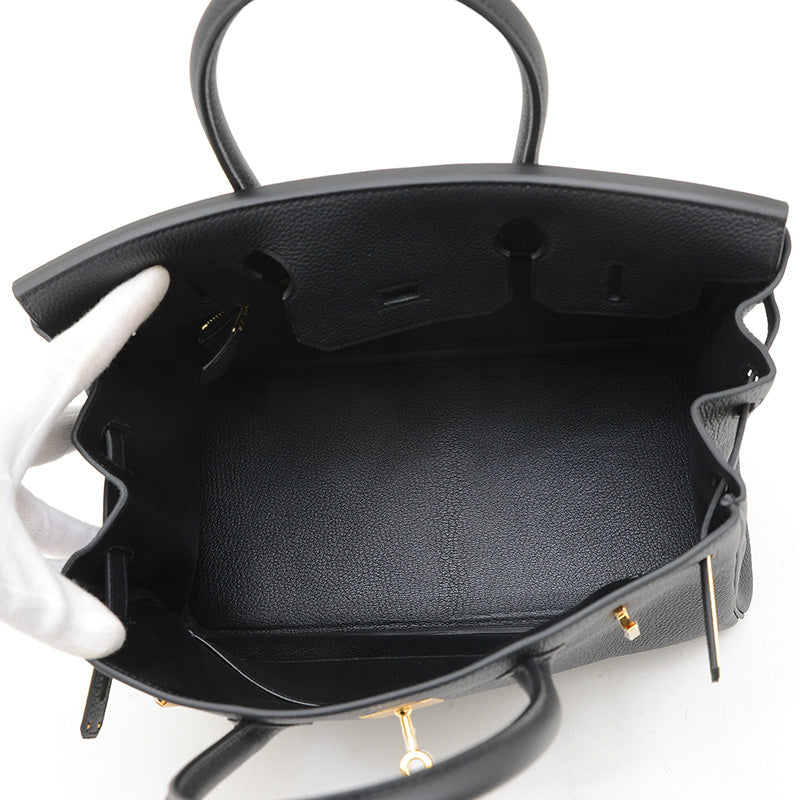 バーキン30 トゴ ブラック ゴールド金具 K刻印 ハンドバッグ