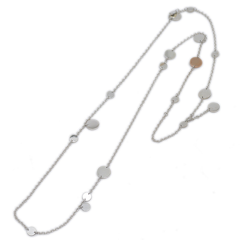 コンフェッティ ロングネックレス セリエ SV925/K18PG ネックレス