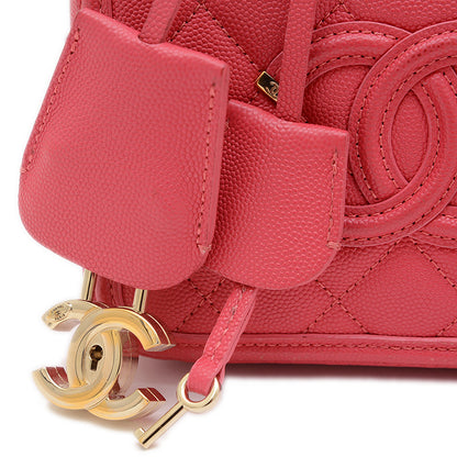 CCフィリグリー スモールチェーンバニティ ショルダーバッグ ピンク A93343 ショルダーバッグ