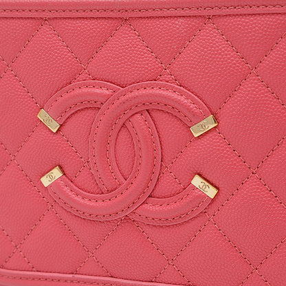 CCフィリグリー スモールチェーンバニティ ショルダーバッグ ピンク A93343 ショルダーバッグ