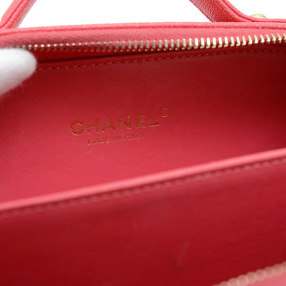 CCフィリグリー スモールチェーンバニティ ショルダーバッグ ピンク A93343 ショルダーバッグ