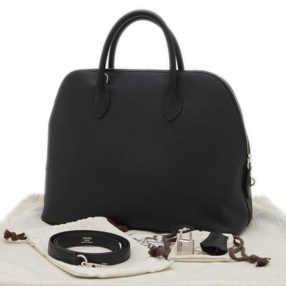 ボリード1923 30 エプソン ブラック シルバー金具 B刻印 ハンドバッグ