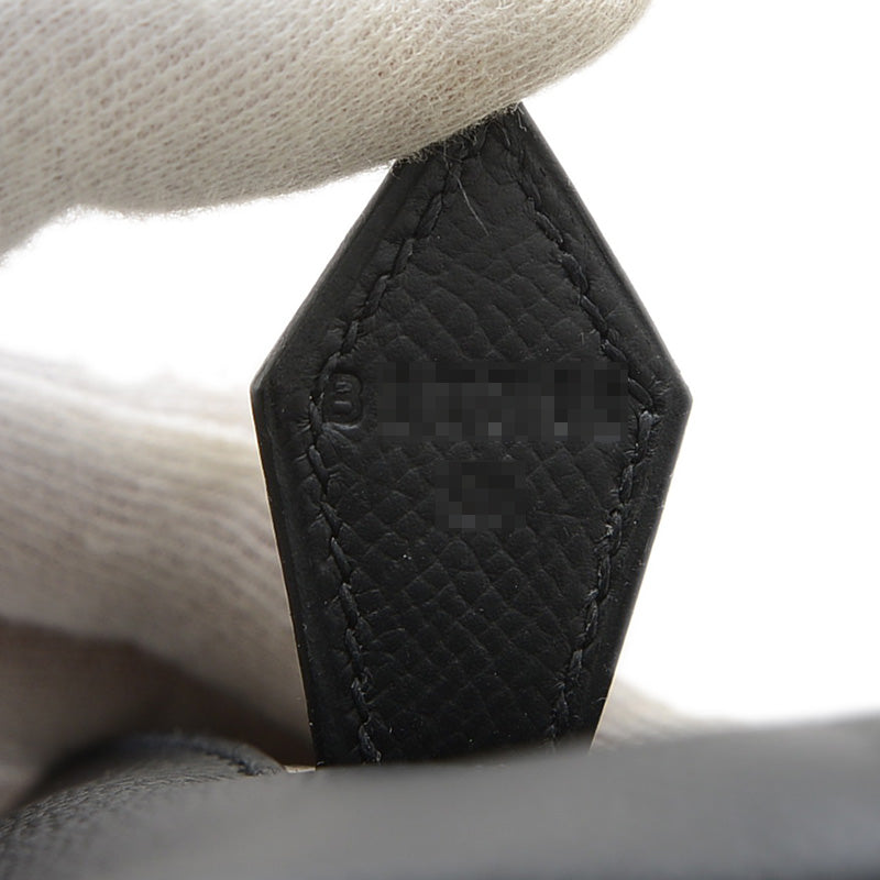 ボリード1923 30 エプソン ブラック シルバー金具 B刻印 ハンドバッグ