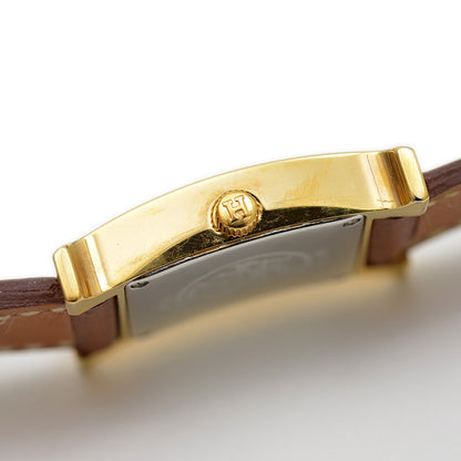 Hウォッチ ミニ レディース アイボリー文字盤 革ベルト クォーツ HH1.201 腕時計