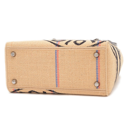 レディディオール LADY D-LITE ミディアム 2WAYバッグ ヘンプ ベージュ ハンドバッグ