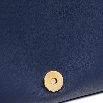 ココマーク ミニ チェーンショルダー カーフスキン ブルー AS0321 ショルダーバッグ