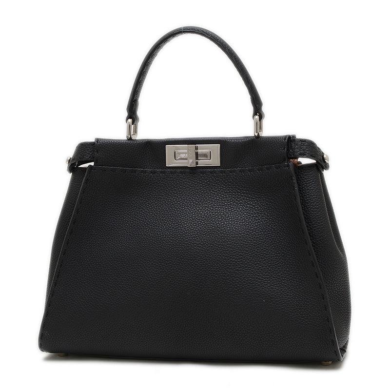 ピーカブー レギュラー セレリア 2WAYバッグ レザー ブラック 8BN290 ハンドバッグ