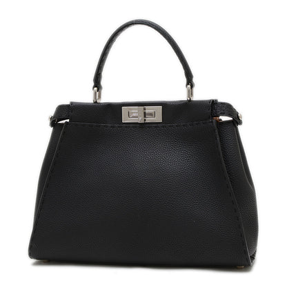 ピーカブー レギュラー セレリア 2WAYバッグ レザー ブラック 8BN290 ハンドバッグ