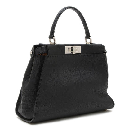 ピーカブー レギュラー セレリア 2WAYバッグ レザー ブラック 8BN290 ハンドバッグ