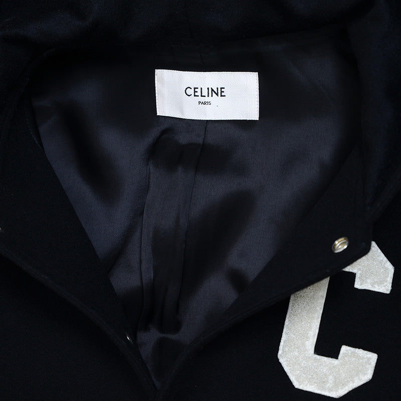 フード付きテディジャケット スタジャン ウール/カシミヤ ブラック 2V98M110R #44 スタジャン