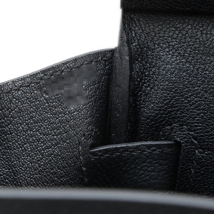 バーキン30 トゴ ブラック マットシルバー金具 K刻印 ハンドバッグ