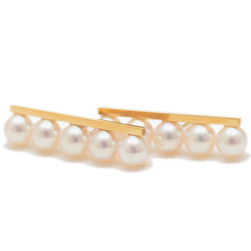 バランス プラス ピアス K18YG/パール ピアス