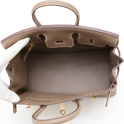 バーキン25 トゴ エトゥープ ゴールド金具 D刻印 ハンドバッグ