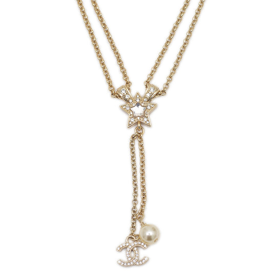 ココマーク スター ネックレス メタル/イミテーションパール ゴールド ABF222 P25P ネックレス