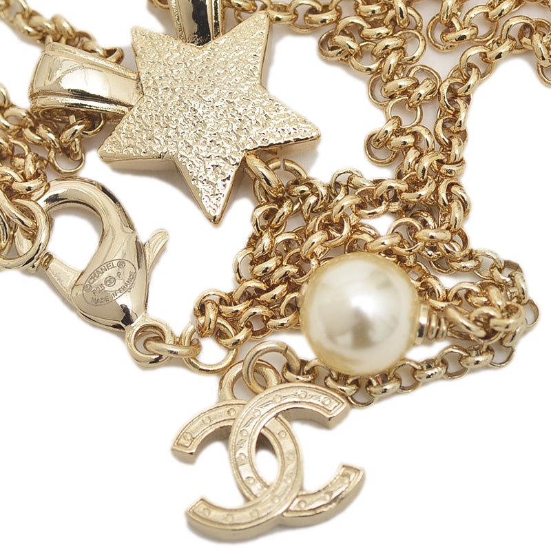 ココマーク スター ネックレス メタル/イミテーションパール ゴールド ABF222 P25P ネックレス
