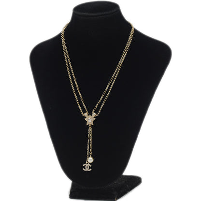 ココマーク スター ネックレス メタル/イミテーションパール ゴールド ABF222 P25P ネックレス