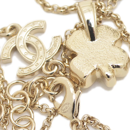 ココマーク クローバー ネックレス メタル/ラインストーン ゴールド ABF223 B25P ネックレス