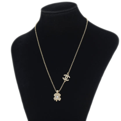 ココマーク クローバー ネックレス メタル/ラインストーン ゴールド ABF223 B25P ネックレス