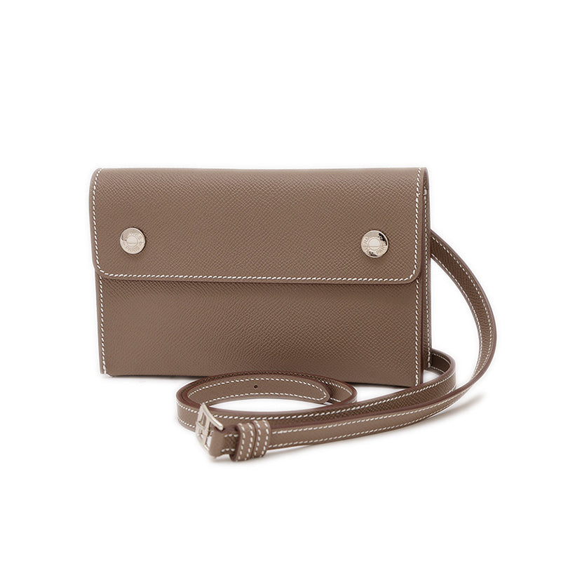 エルメスナップ トゥーゴー ショルダーバッグ エプソン エトゥープ K刻印 ショルダーバッグ