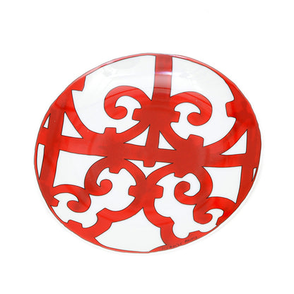 ガダルキヴィール パンプレート 17cm お皿 陶器 ホワイト/レッド 食器