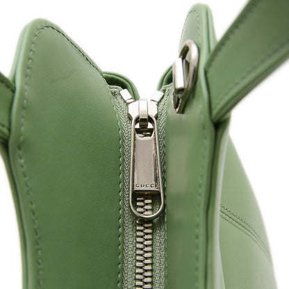 スモールトートバッグ プチGG PETITE GG レザー グリーン 745918 ハンドバッグ