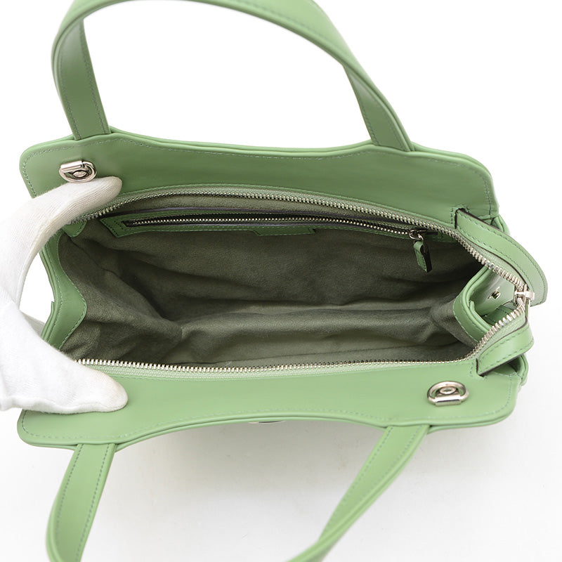 スモールトートバッグ プチGG PETITE GG レザー グリーン 745918 ハンドバッグ