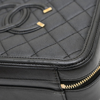 CCフィリグリー スモールチェーンバニティ ショルダーバッグ ブラック A93343 ショルダーバッグ