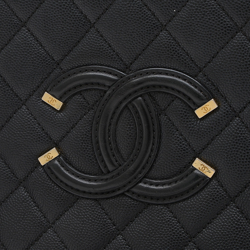 CCフィリグリー スモールチェーンバニティ ショルダーバッグ ブラック A93343 ショルダーバッグ