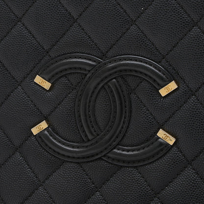 CCフィリグリー スモールチェーンバニティ ショルダーバッグ ブラック A93343 ショルダーバッグ