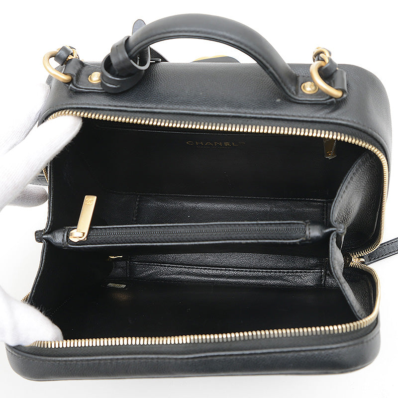 CCフィリグリー スモールチェーンバニティ ショルダーバッグ ブラック A93343 ショルダーバッグ