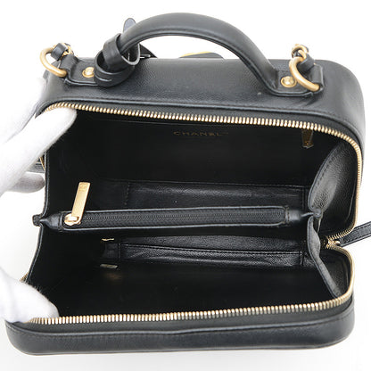 CCフィリグリー スモールチェーンバニティ ショルダーバッグ ブラック A93343 ショルダーバッグ