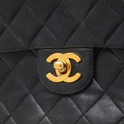 ミニマトラッセ 18 チェーンショルダー ラムスキン ブラック ゴールド金具 A01115 ショルダーバッグ