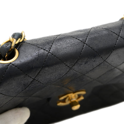 ミニマトラッセ 18 チェーンショルダー ラムスキン ブラック ゴールド金具 A01115 ショルダーバッグ