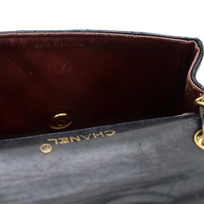 ミニマトラッセ 18 チェーンショルダー ラムスキン ブラック ゴールド金具 A01115 ショルダーバッグ