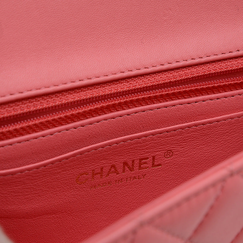 ミニマトラッセ 20 チェーンショルダー ラムスキン ピンク ゴールド金具 A69900 ショルダーバッグ