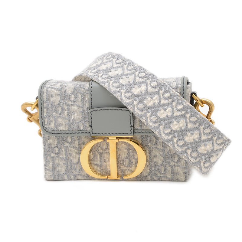 30 モンテーニュ オブリーク ショルダーバッグ ジャガード グレー ショルダーバッグ