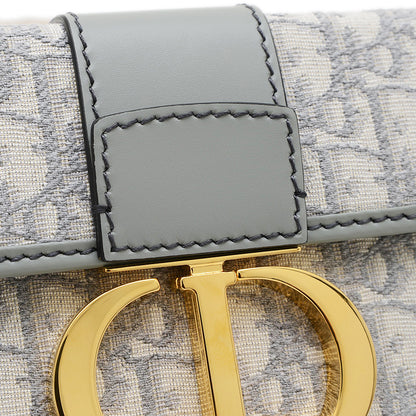 30 モンテーニュ オブリーク ショルダーバッグ ジャガード グレー ショルダーバッグ