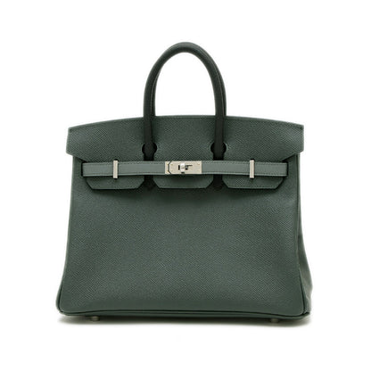 バーキン25 トリコロール ヴェールマングローブ/ヴェールアマンド/ブラック K刻印 ハンドバッグ