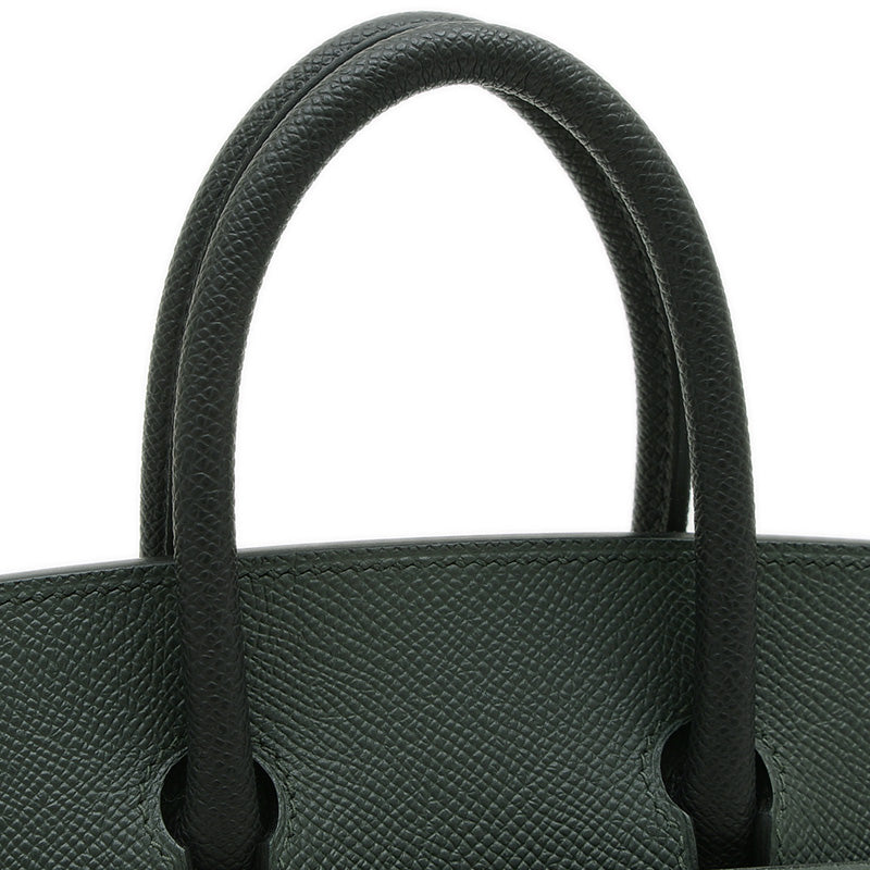 バーキン25 トリコロール ヴェールマングローブ/ヴェールアマンド/ブラック K刻印 ハンドバッグ