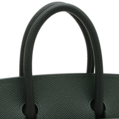 バーキン25 トリコロール ヴェールマングローブ/ヴェールアマンド/ブラック K刻印 ハンドバッグ