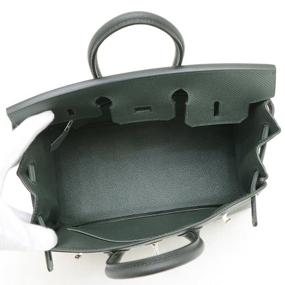 バーキン25 トリコロール ヴェールマングローブ/ヴェールアマンド/ブラック K刻印 ハンドバッグ